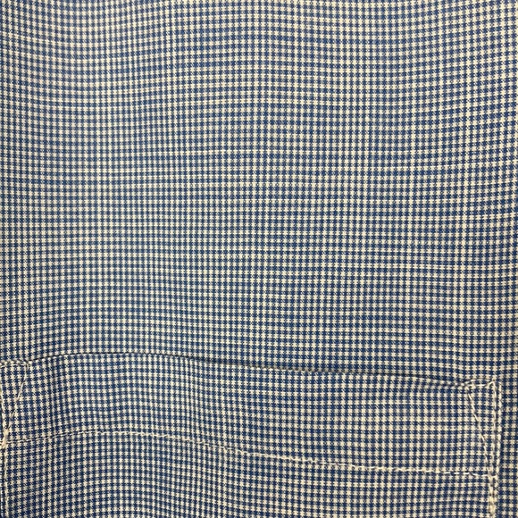 H&M L.O.G.G. Men’s Blue Check Short Sleeve Casual Button Down Shirt sz Large - Picture 10 of 11